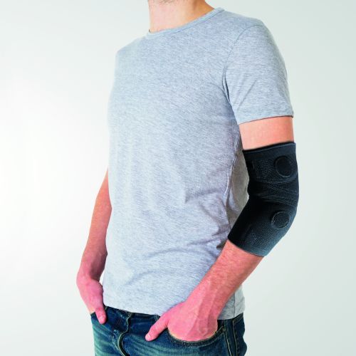 Preventie & welzijn - Magnetic Microfiber Elbow Brace Black