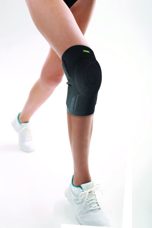 Preventie & welzijn - Magnetic Microfiber Knee Brace Black